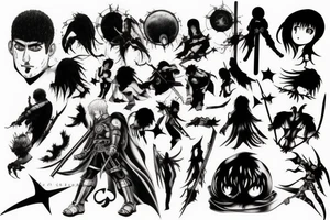 Berserk anime tattoo idea
