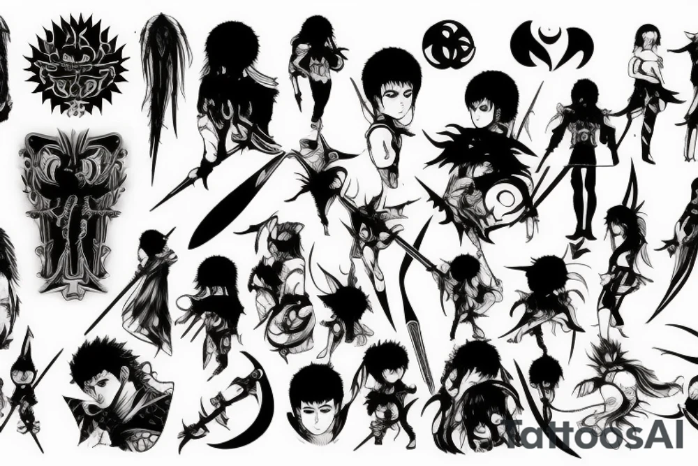 Berserk anime tattoo idea