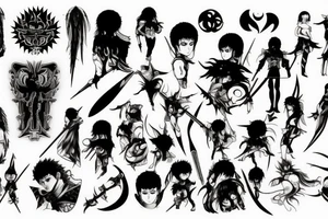 Berserk anime tattoo idea