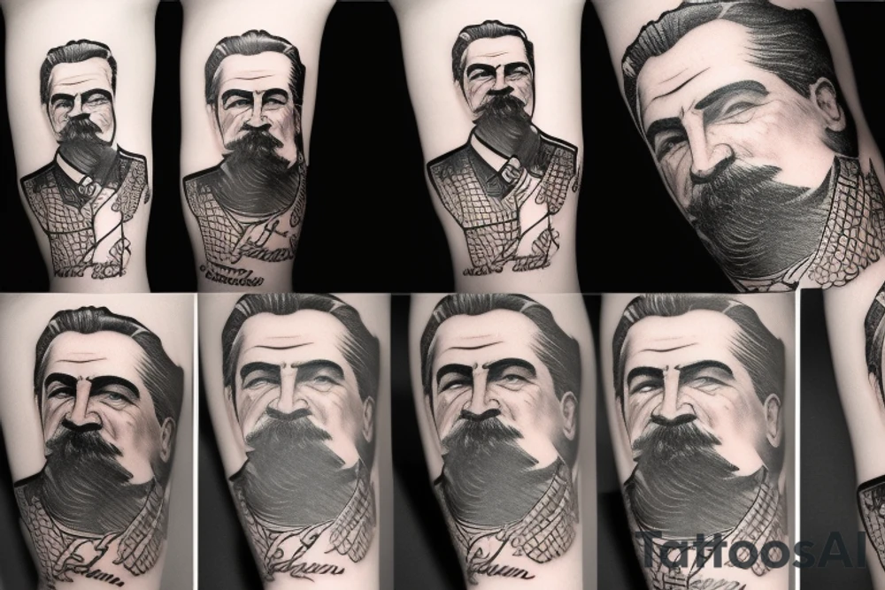 Stalin profile tattoo idea