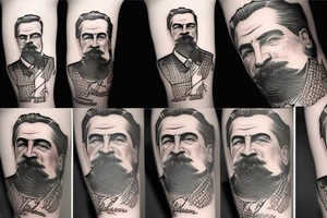 Stalin profile tattoo idea