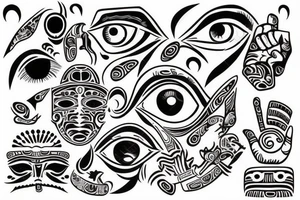 Chest peace one eyeball and for the pupil put the Mayan calendar tattoo idea