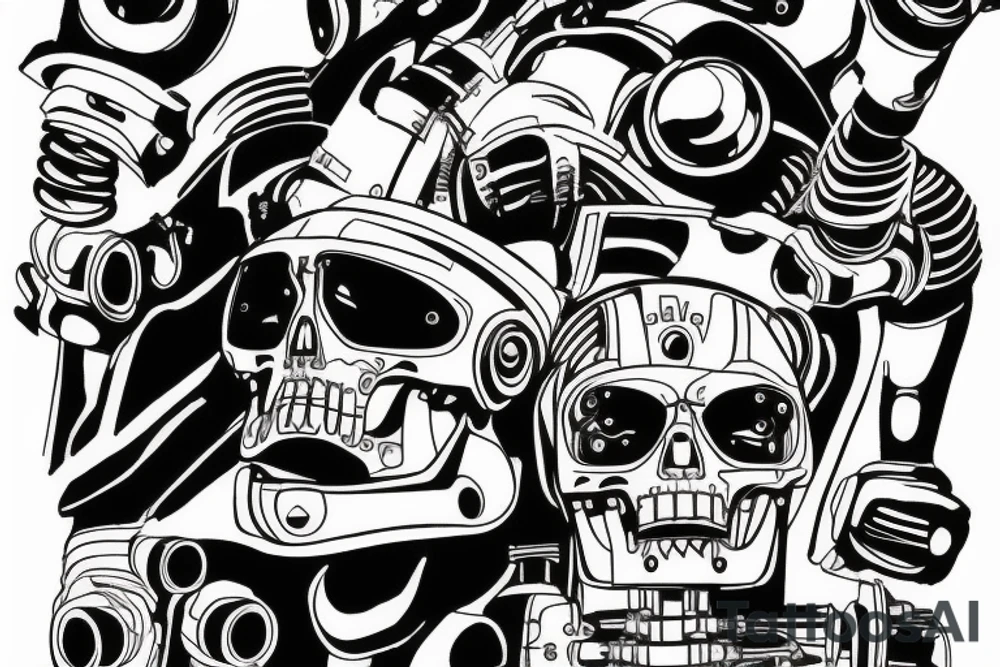 A terminator robot . tattoo idea