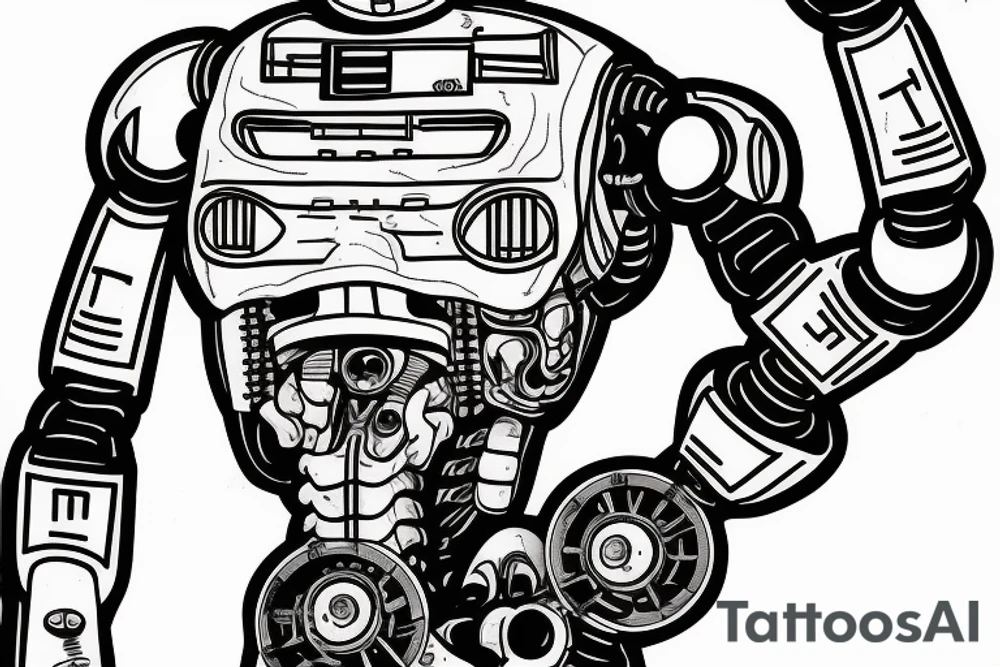 A terminator robot . tattoo idea