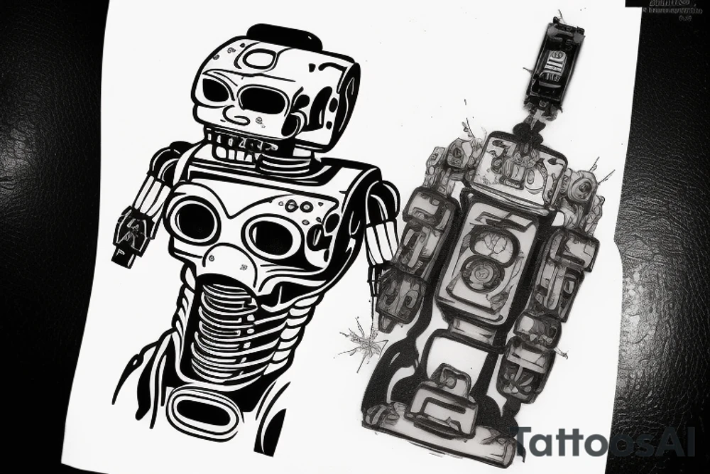 A terminator robot . tattoo idea