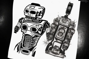 A terminator robot . tattoo idea