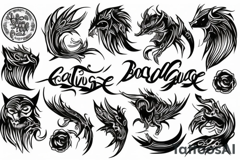 Bold, courageous, and faithful tattoo idea