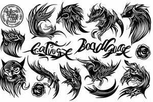 Bold, courageous, and faithful tattoo idea