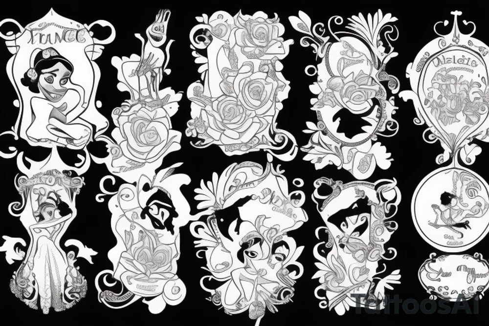 Princess and the frog tattoo idea