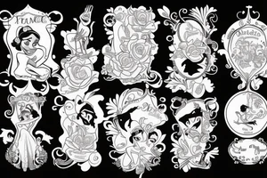 Princess and the frog tattoo idea
