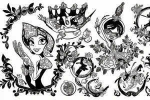 Princess and the frog tattoo idea