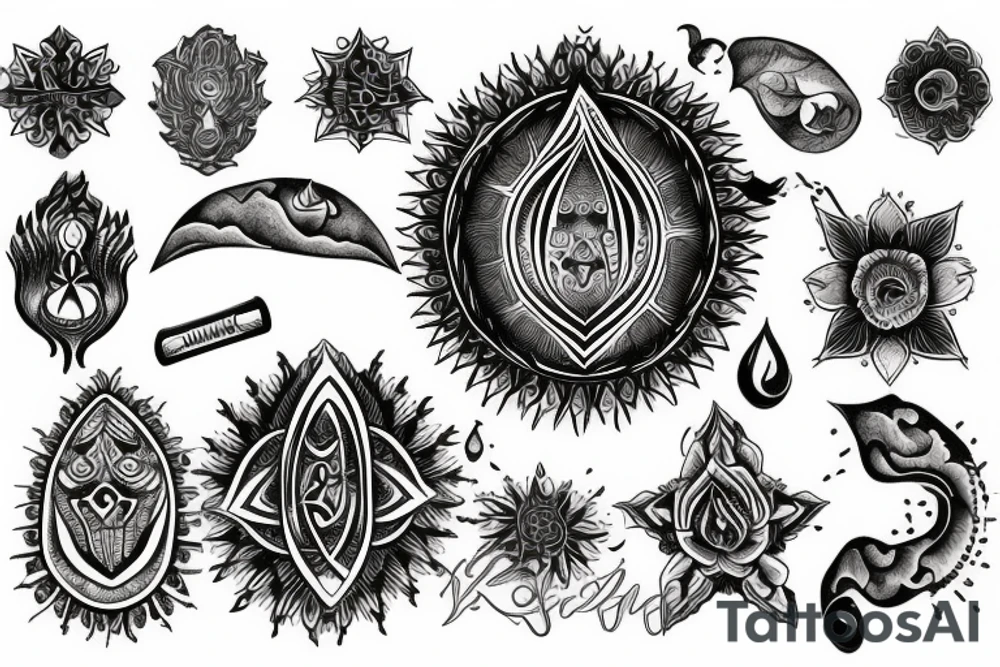 Spiritual path tattoo idea