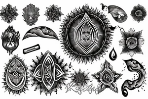 Spiritual path tattoo idea