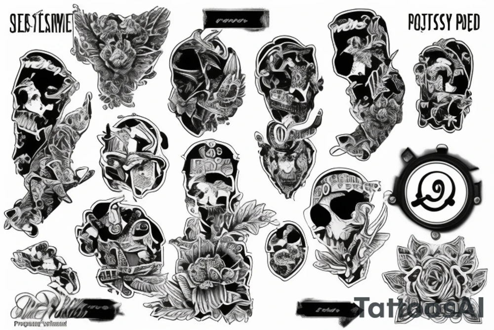 Sleeve project, like a memorylane tattoo idea