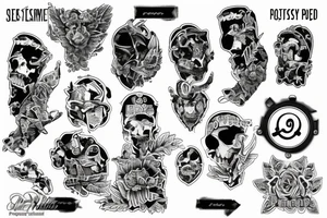 Sleeve project, like a memorylane tattoo idea