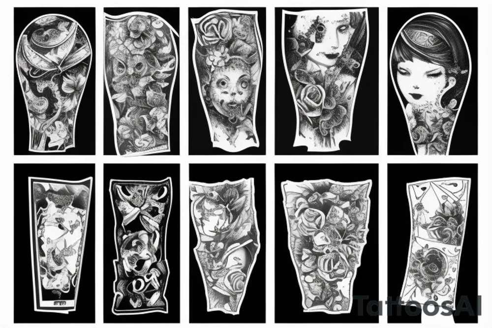 Sleeve project, like a memorylane tattoo idea