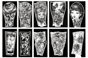 Sleeve project, like a memorylane tattoo idea