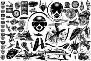 moh, ID&T, HEMKADE 48, FOKKER, Aviation tattoo idea