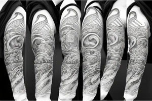 firefighter with axe and hose tattoo idea