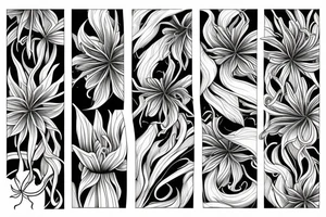 Chibli,spider lily flower,moon,dragon tattoo idea
