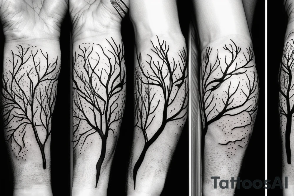 a withered tree grows from the palm of your hand tattoo idea a withered tree grows from the palm of your hand tattoo idea