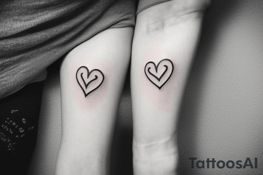 Small heart tattoo idea