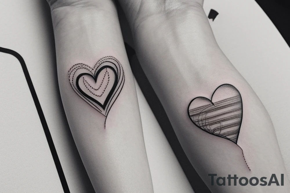 Small heart tattoo idea
