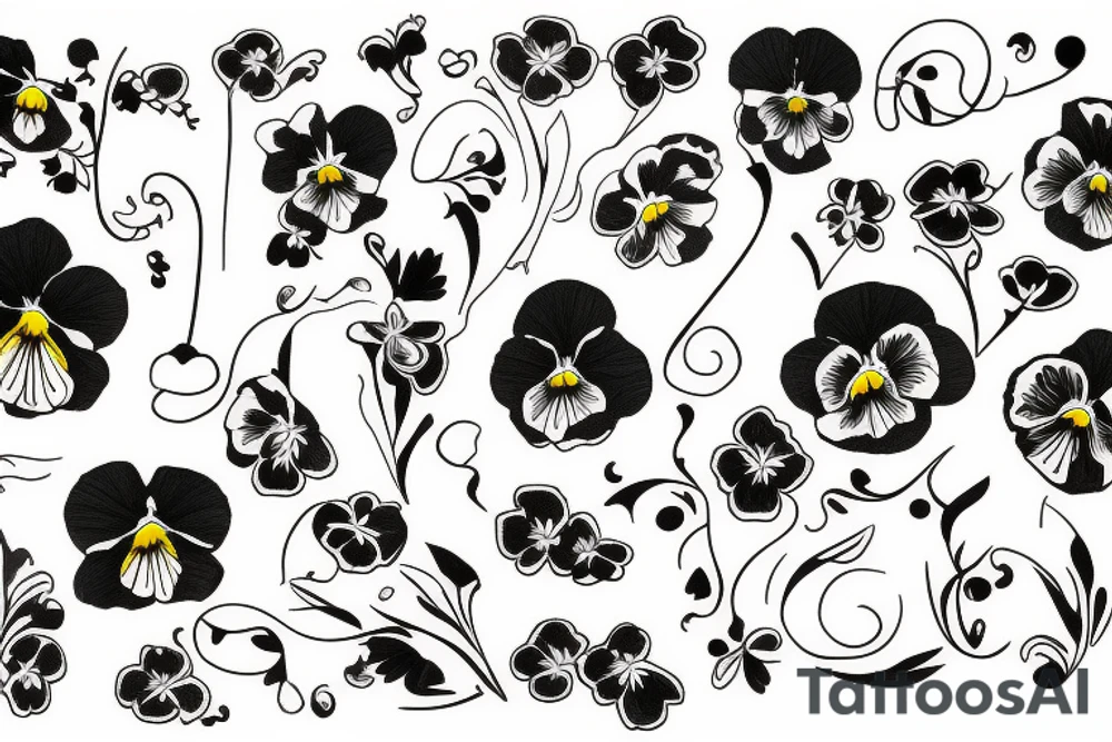 Pansy tattoo idea