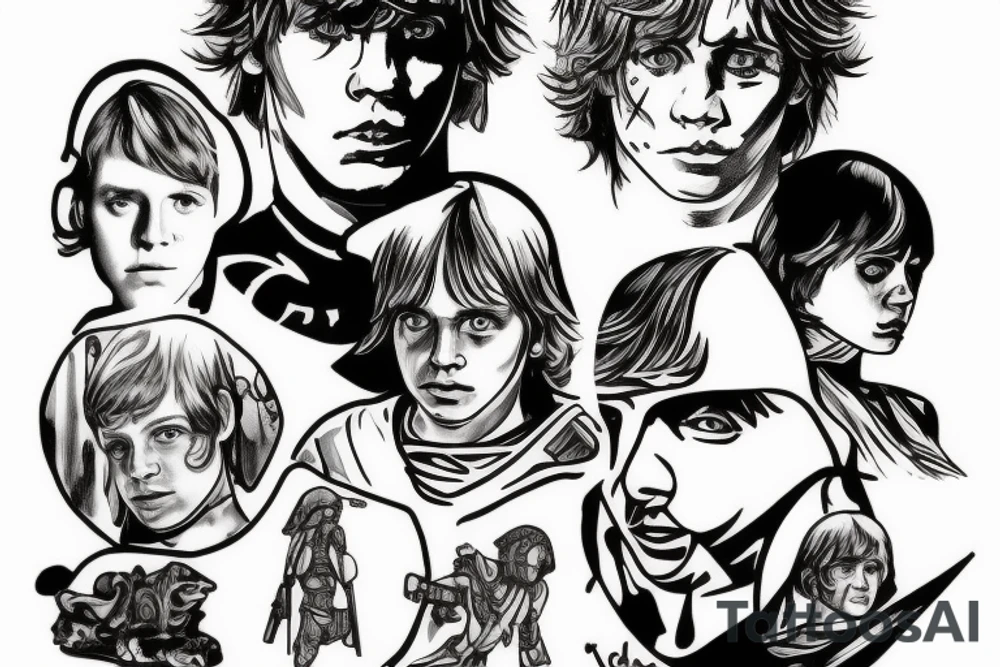 Young Luke Skywalker tattoo idea