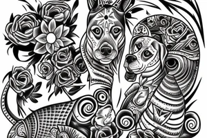 Chicano Style Dobermann tattoo idea