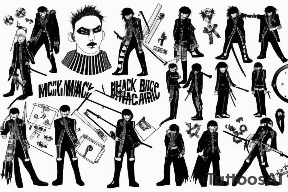 my chemical romance black parade illustration tattoo idea