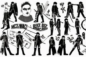 my chemical romance black parade illustration tattoo idea