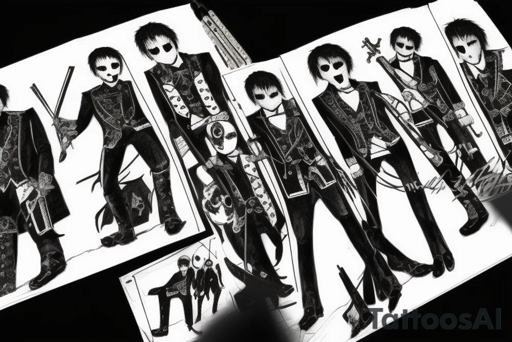 my chemical romance black parade illustration tattoo idea