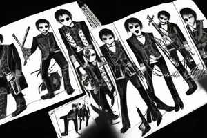 my chemical romance black parade illustration tattoo idea