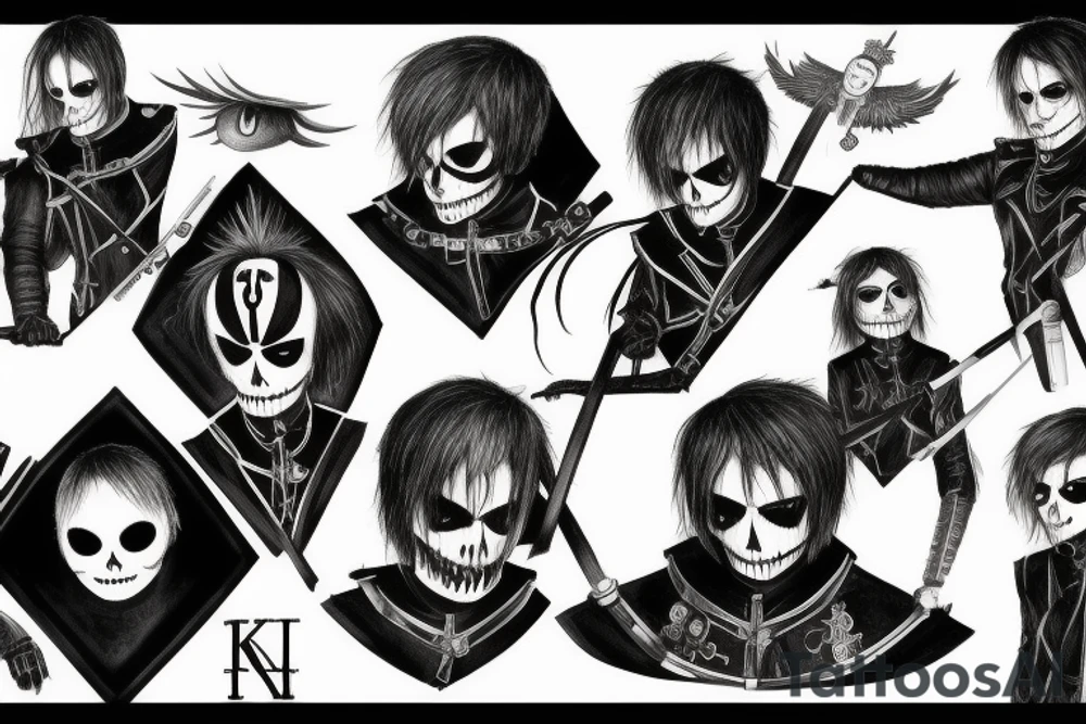 my chemical romance black parade knight tattoo idea