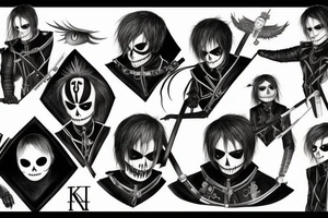 my chemical romance black parade knight tattoo idea
