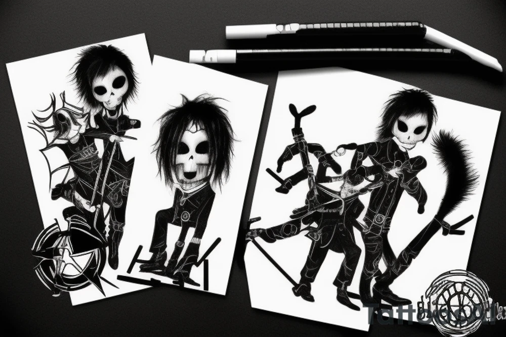 my chemical romance black parade knight tattoo idea
