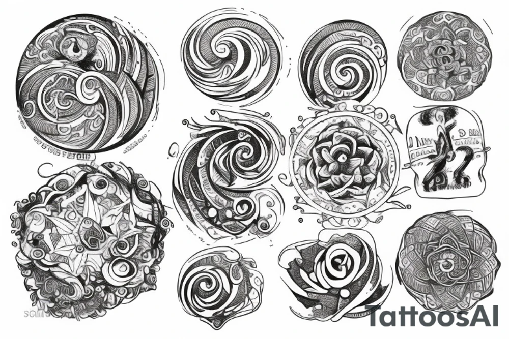 Circle tattoo idea