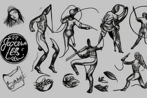 A fencer tattoo idea