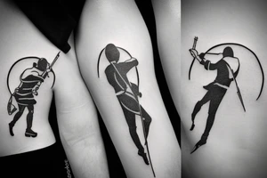 A fencer tattoo idea