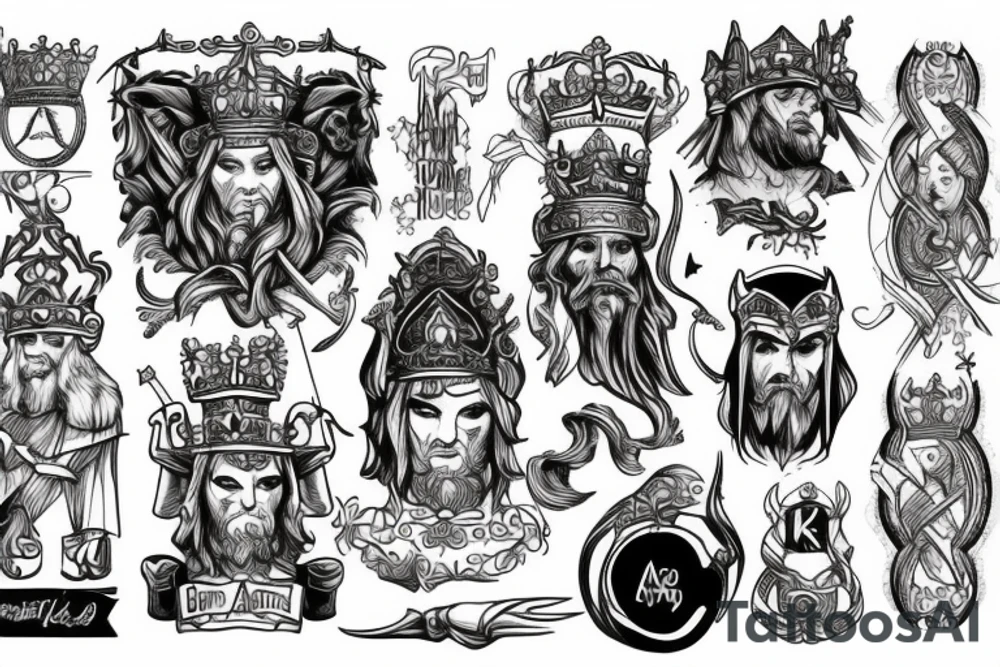 King of Arthur tattoo idea