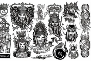 King of Arthur tattoo idea