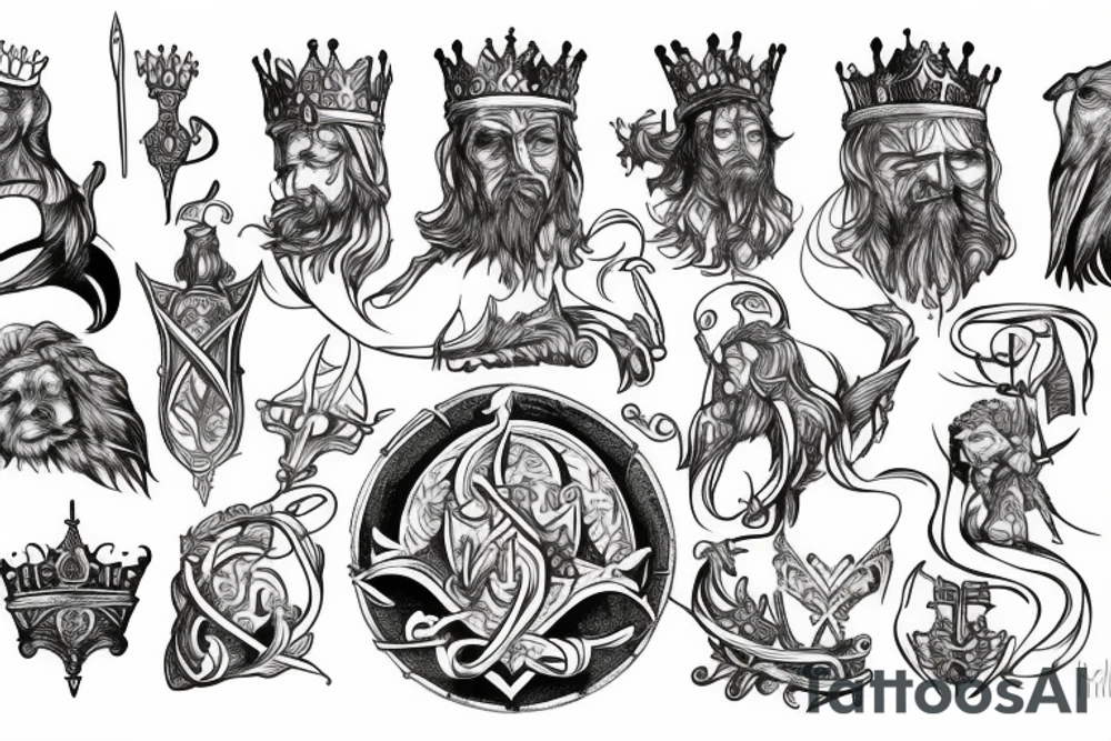King of Arthur tattoo idea
