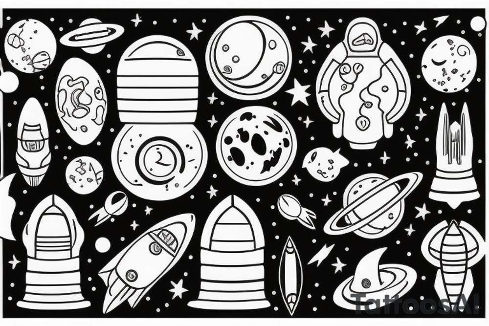 space tattoo idea