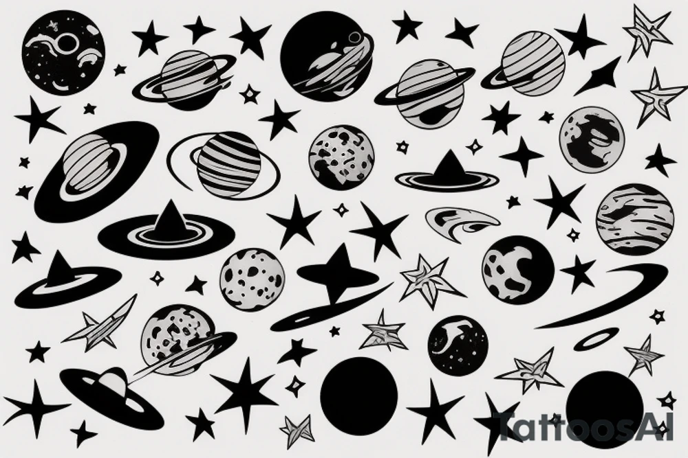space tattoo idea