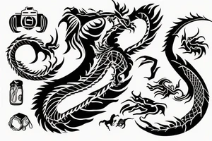 dragon eating it's tail tattoo idea