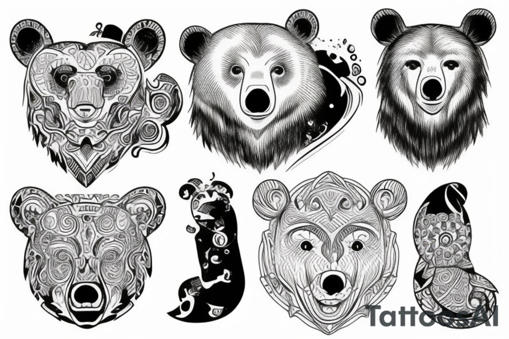 Bear tattoo idea