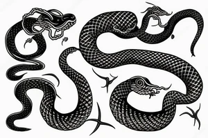 Snake swallowing it's own tail tattoo idea