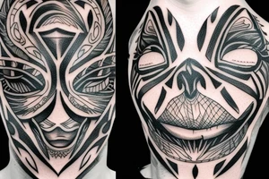 Neck tattoo, many eyes with barbed wire going around them tattoo idea