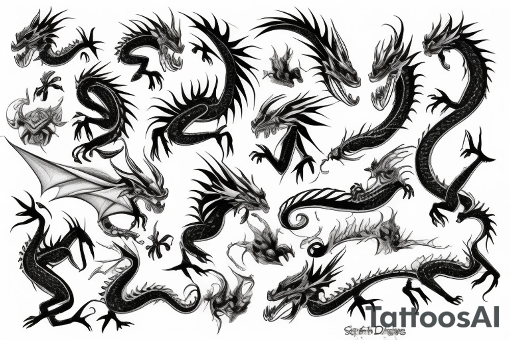 Dragon tattoo idea